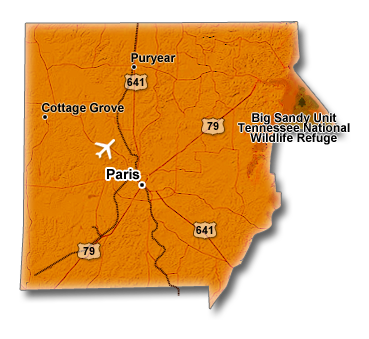 Henry County, TN Map